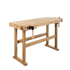 Établi - STARTER - hêtre massif 1470 x 630 x 860 mm - 2 presses - perçage 19 mm