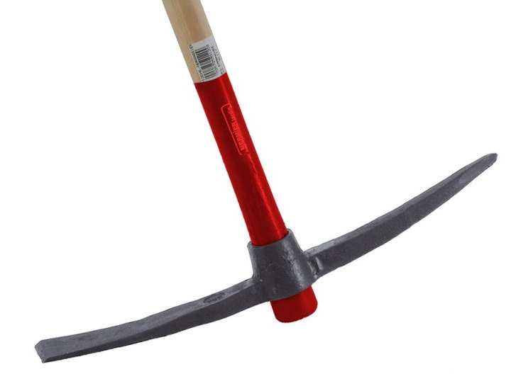 Pioche PRO TERRASSIER 2,5 kg en acier forgé sans manche MERMIER 550025