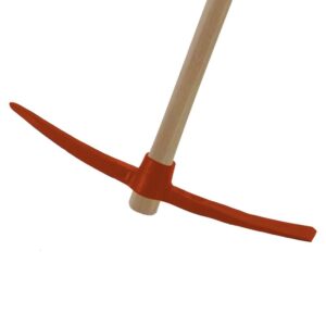 Pioche terrassier ESSENTIEL en acier 2,5 kg avec manche bois brut 90 cm MERMIER 985106