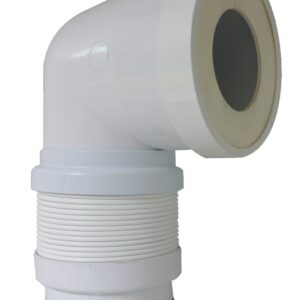 Pipe WC coudée extensible 190 à 390 mm ''Magic Pipe'' D.93/100 REGIPLAST ASPCE