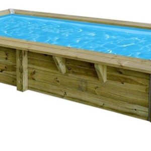 Piscine AZURA 200 x 350 H 71 cm liner bleu 50/100 epurateur UBBINK 7504791
