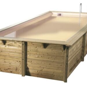 Piscine AZURA 350 x 505 H126 cm liner beige 75/100 UBBINK 7504757