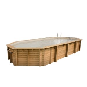 Piscine AZURA 400 x 750 H 130 cm liner beige 75/100 UBBINK 7504718