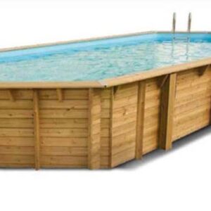 Piscine AZURA 400x750 H130 cm liner bleu 75/100 UBBINK 7504717