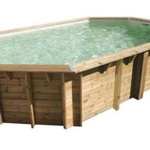 Piscine OCEA 400 x 610 H 130 cm Liner beige 75/100 UBBINK 7504511