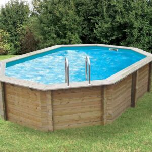 Piscine SUNWATER 300 x 490 H 120 cm liner bleu 75/100 UBBINK 7504595