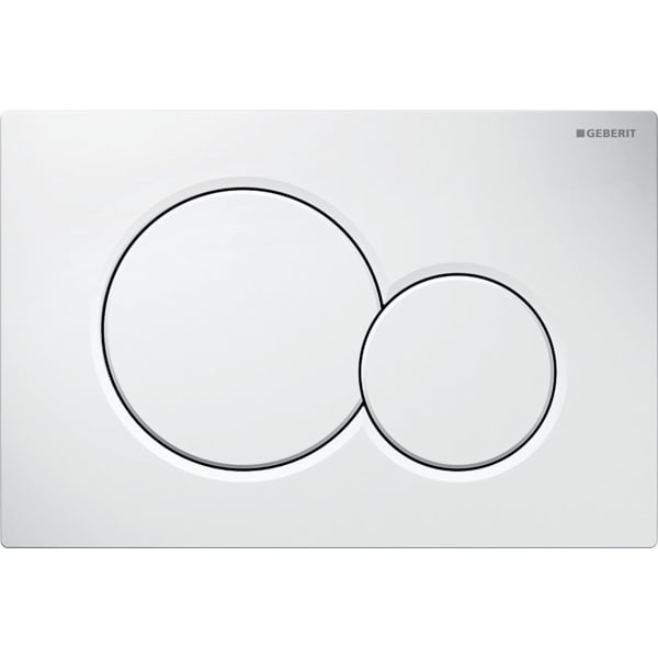 Plaque de déclenchement SIGMA 01 blanc pour réservoir UP320 / UP720 GEBERIT 115.770.11.5