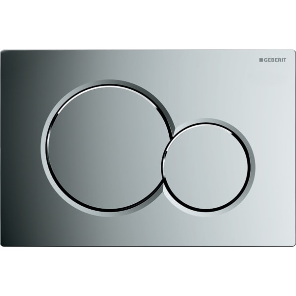 Plaque de déclenchement SIGMA 01 chromé brillant pour bati-support Duofix UP320 / UP720 GEBERIT 115.770.21.5