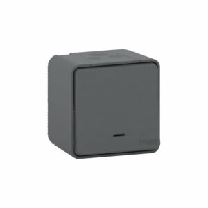 Plaque de finition clipsable SCHNEIDER Odace S520702 - 1 poste - entraxe Ø 71 mm - blanc