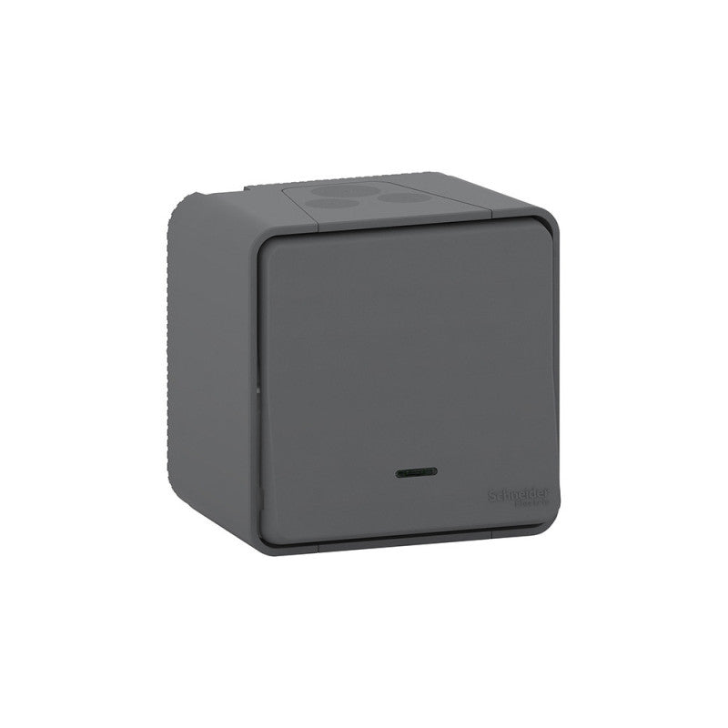 Plaque de finition clipsable SCHNEIDER Odace S520702 - 1 poste - entraxe Ø 71 mm - blanc
