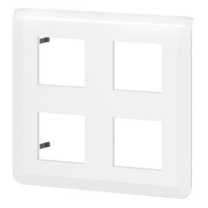 Plaque de finition MOSAIC pour 2x2x2 modules blanc LEGRAND 078838
