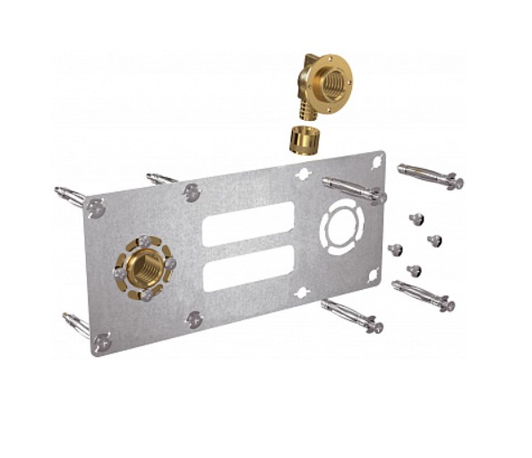 Plaque de fixation robinet ROBIFIX F1/2'' à glissement PER 12 WATTS 008820