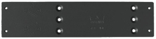 Plaque de montage TS90 RAL9005 DORMA 4500010002919