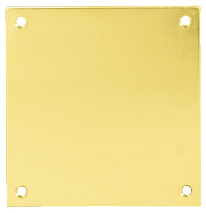Plaque de propreté 160 x 90 mm laiton poli HERACLES 251952
