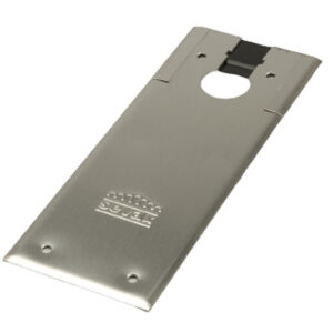 Plaque de recouvrement standard pour pivot Janus 285 x 105 mm acier inox brossé SEVAX SN313925