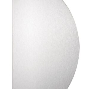 Plaque demi lune adhésive aluminium argent 300 x 150 mm DUVAL 11-0102-1630