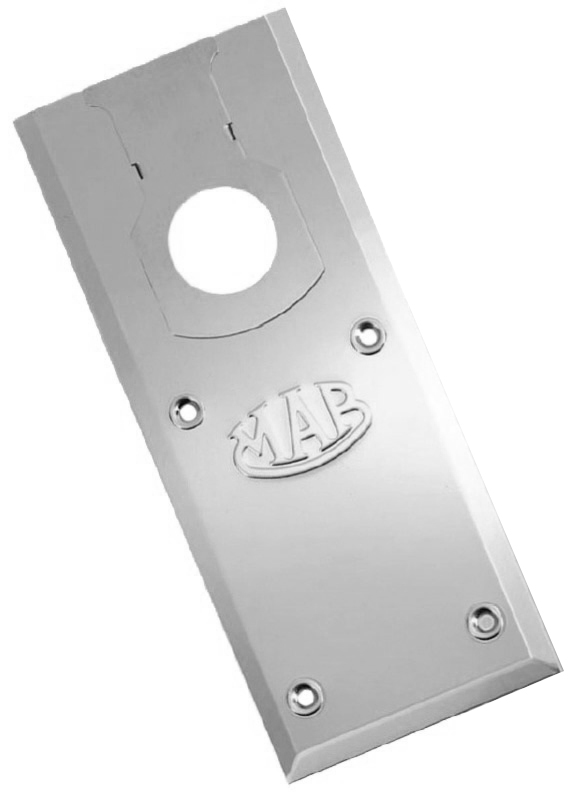 Plaque finition inox pour pivot série 77 MAB AC534.IN