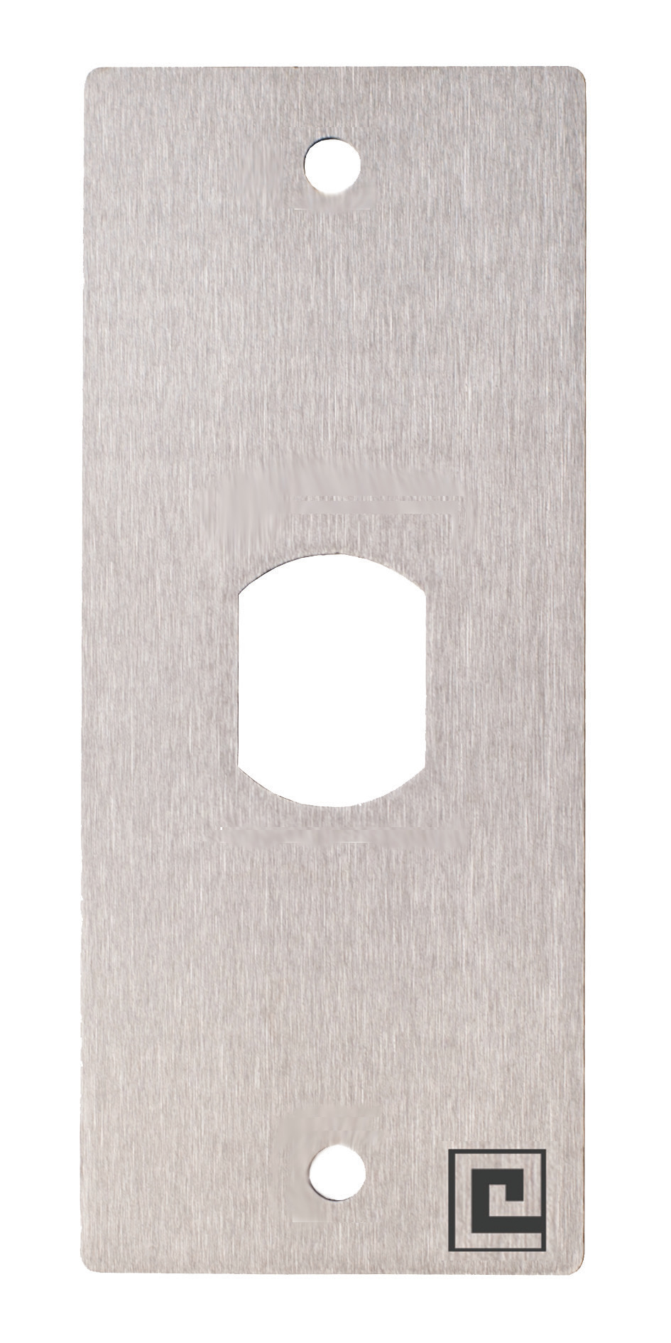 Plaque inox 40 x 100 mm T25 avec 2 vis antivandales HERACLES PCA-PL40PP