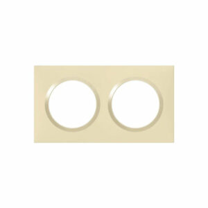 Plaque LEGRAND Dooxie 2 postes carrée beige