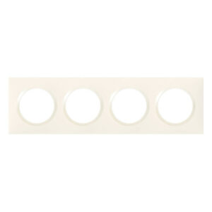 Plaque quadruple Dooxie, LEGRAND, blanc