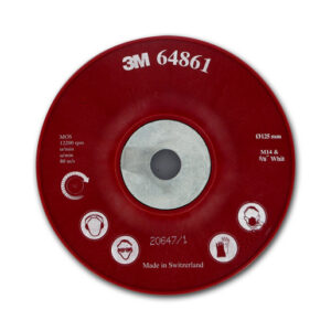Plateau rigide bombé rouge D125 mm 3M P64861