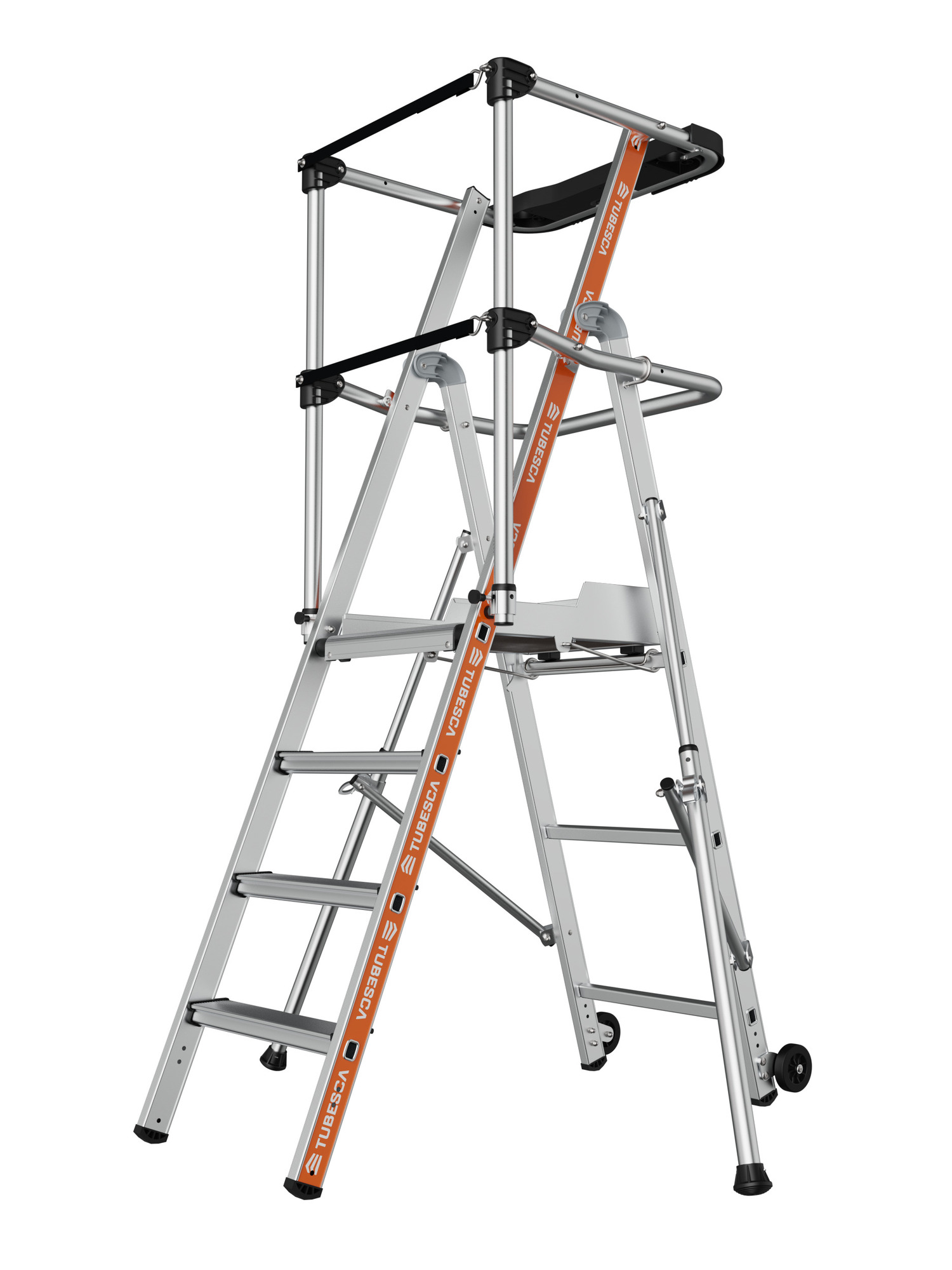Plateforme RAPTOR 4 marches garde-corps Sangle TUBESCA-COMABI 02274104