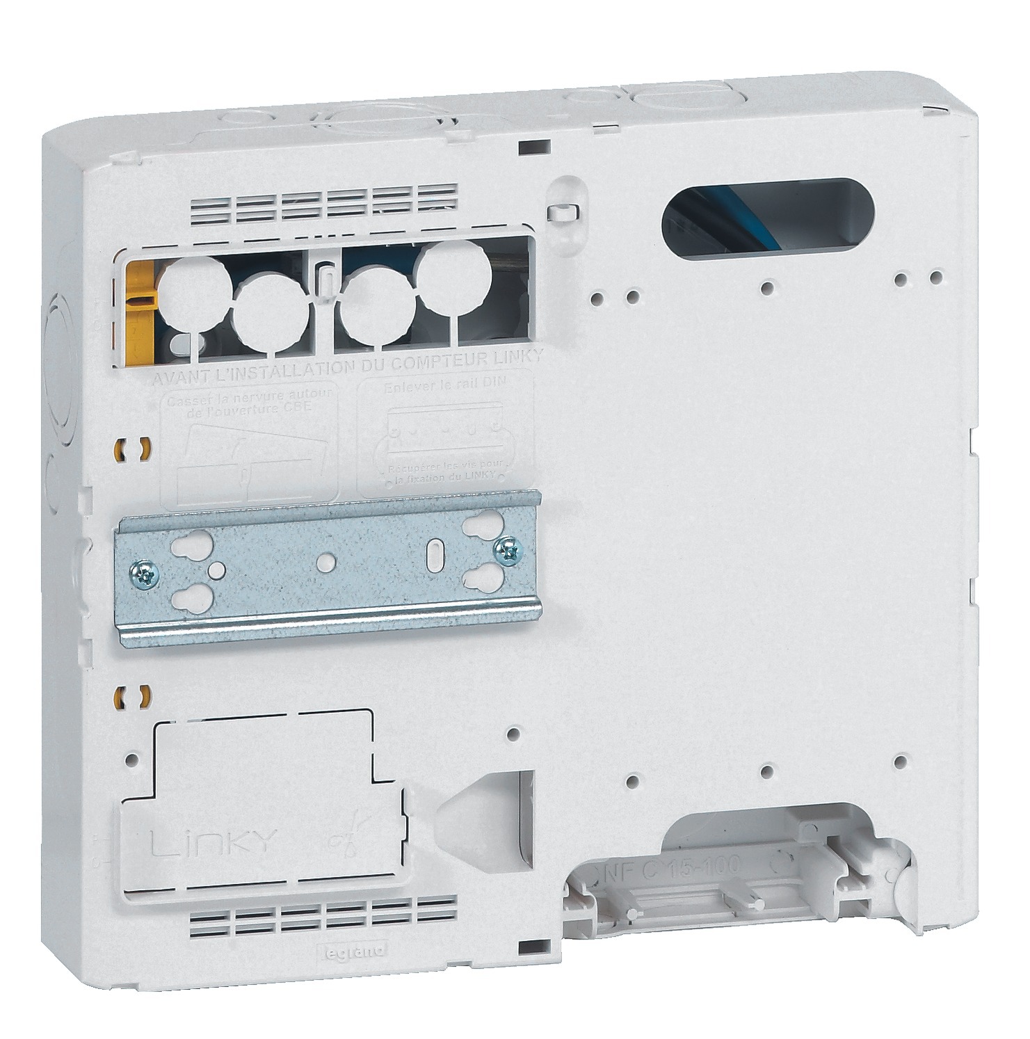Platine disjoncteur branchement et compteur 225 x 250 x 45 mm pour Drivia 13 et 18 LEGRAND 401181