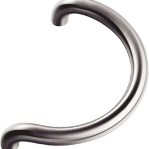 Poigné tubulaire demi-lune droite de diamètre 30 mm et entraxe 200 mm inox VACHETTE 063916