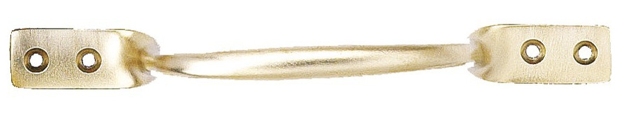 Poignée à patte carré numéro 578 droite de longueur 160 mm en laiton poli DEVISMES 578160