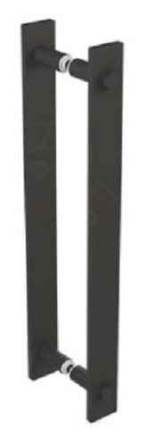 Poignée bâton en applique Roc Design acier finition noir MANTION RD-5B