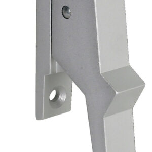Poignée de crémone aluminium à 1 fourche fixation à vis ARGENTA 517101