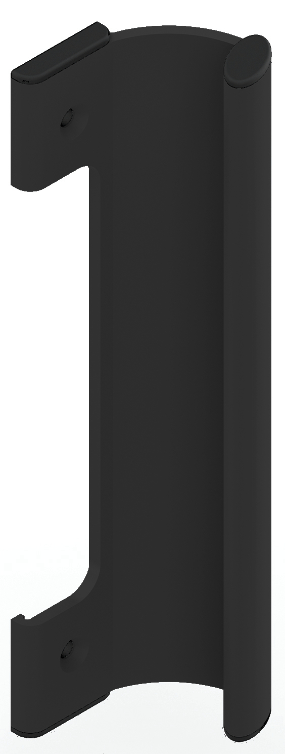 Poignée de tirage extérieur laqué noir RAL9005 LA CROISEE DS DS7247-013