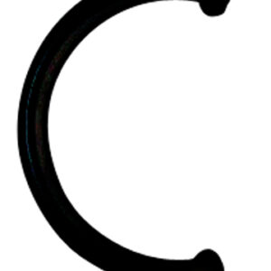 Poignée demi-lune 1863 30/200 finition Noir DUVAL 182550