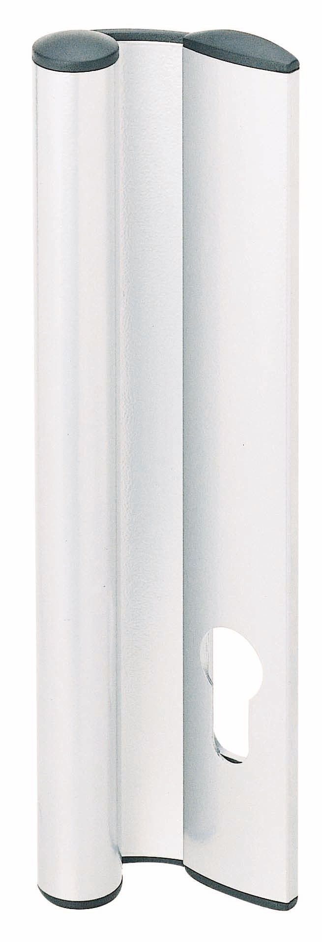 Poignée fixe extérieure avec trou de cylindre blanc VACHETTE 6405.51.0