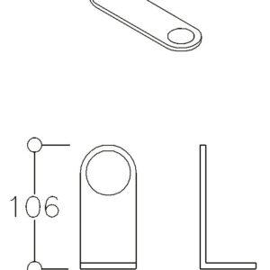 Poignée inox 316 diam. 32mm
