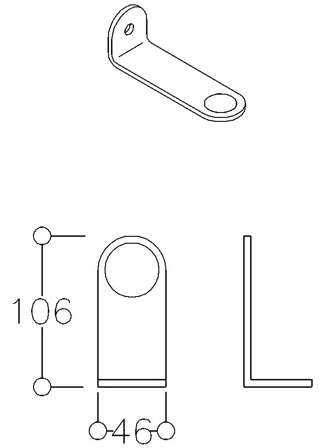Poignée inox 316 diam. 32mm