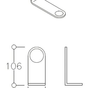 Poignée inox 316 diam.40 mm