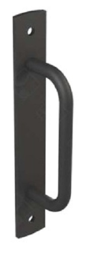 Poignée plate en applique Roc Design acier finition noir MANTION RD-6B