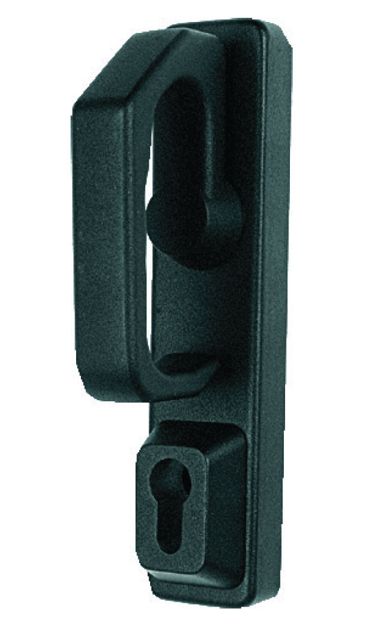 Poignée rotative sans cylindre profil européen noir JPM PR2E00-02-0A