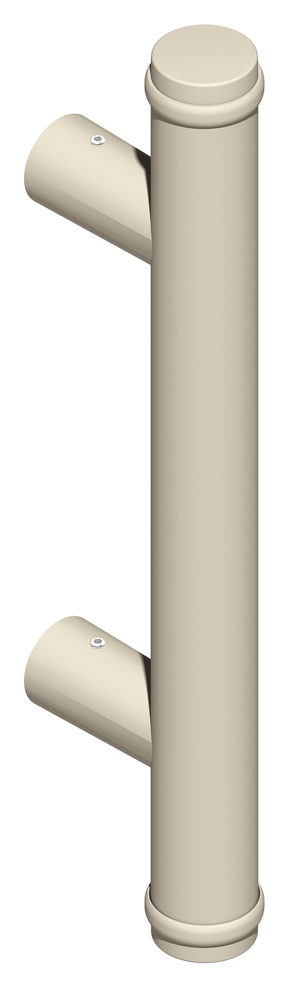 Poignée tubulaire extérieure DIVA XX avec supports droits D 35 mm H 350 mm blanc RAL9010 LA CROISEE DS DS7378-036