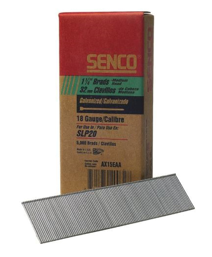 Pointes 38 mm têtes hommes galvanisées AX boîte de 5000 SENCO 105794