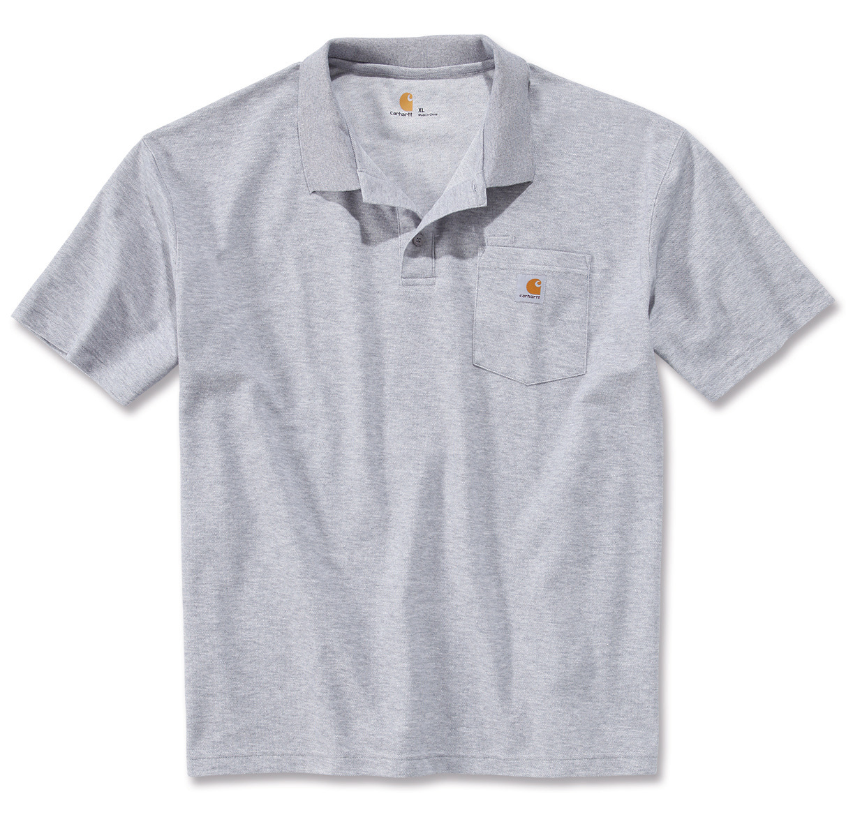 Polo WORKWEAR POCKET TXS gris CARHARTT S1K570HGYXS