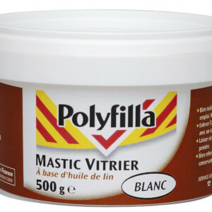 Mastic d'étanchéité vitrier POLYFILLA 500 g blanc