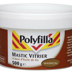 Mastic d'étanchéité vitrier POLYFILLA 500 g marron
