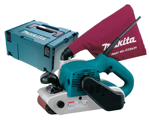 Ponceuse à bande 1200 W 100 x 610 mm en coffret MAKPAC MAKITA 9403J