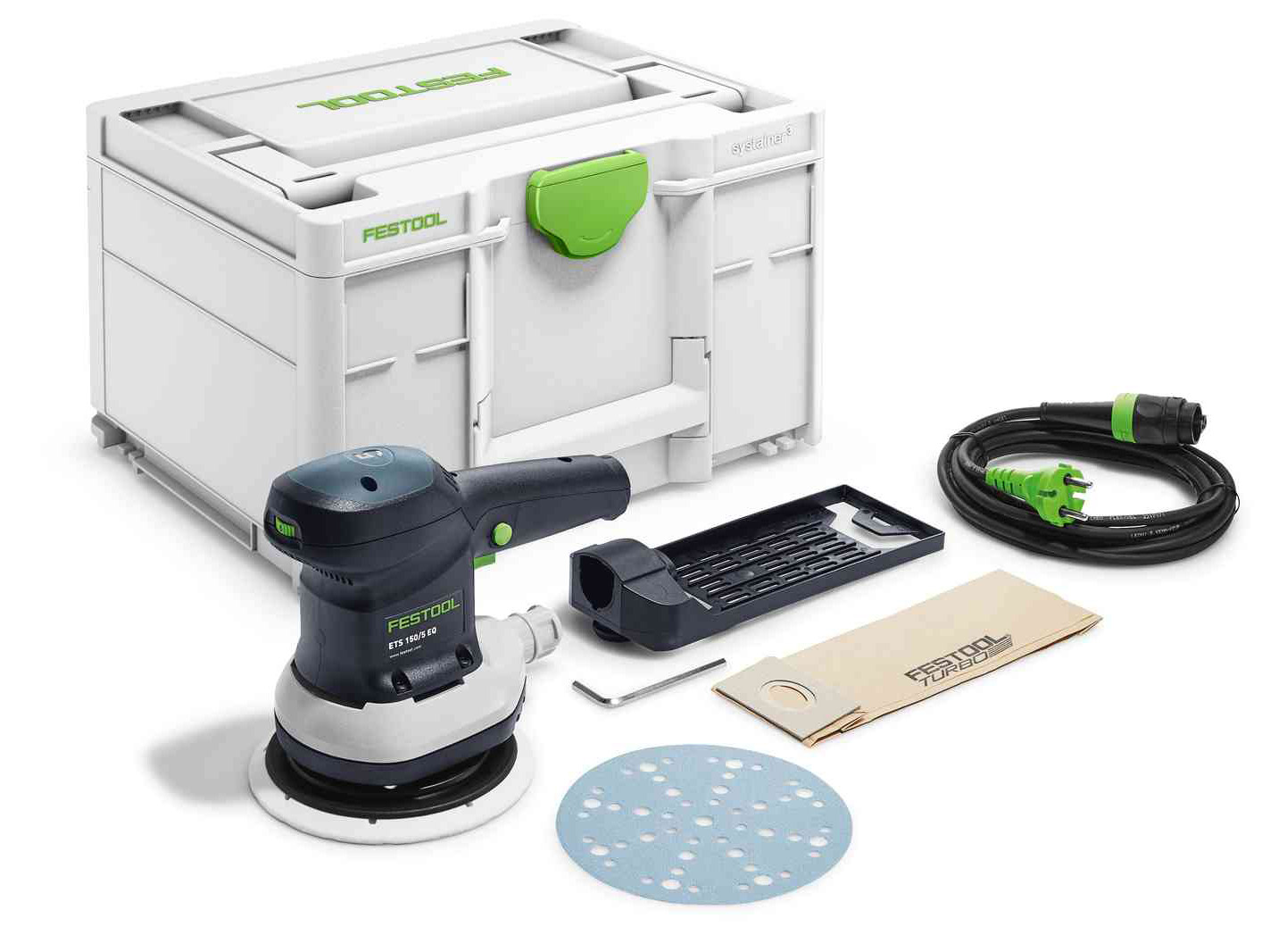 Ponceuse excentrique 310 W ETS 150/5 EQ-Plus en coffret SYSTAINER FESTOOL 576080