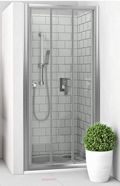 Porte coulissante 3 volets EQUI EI CL3 argent poli 1m90 L120 ROTH 1406001011