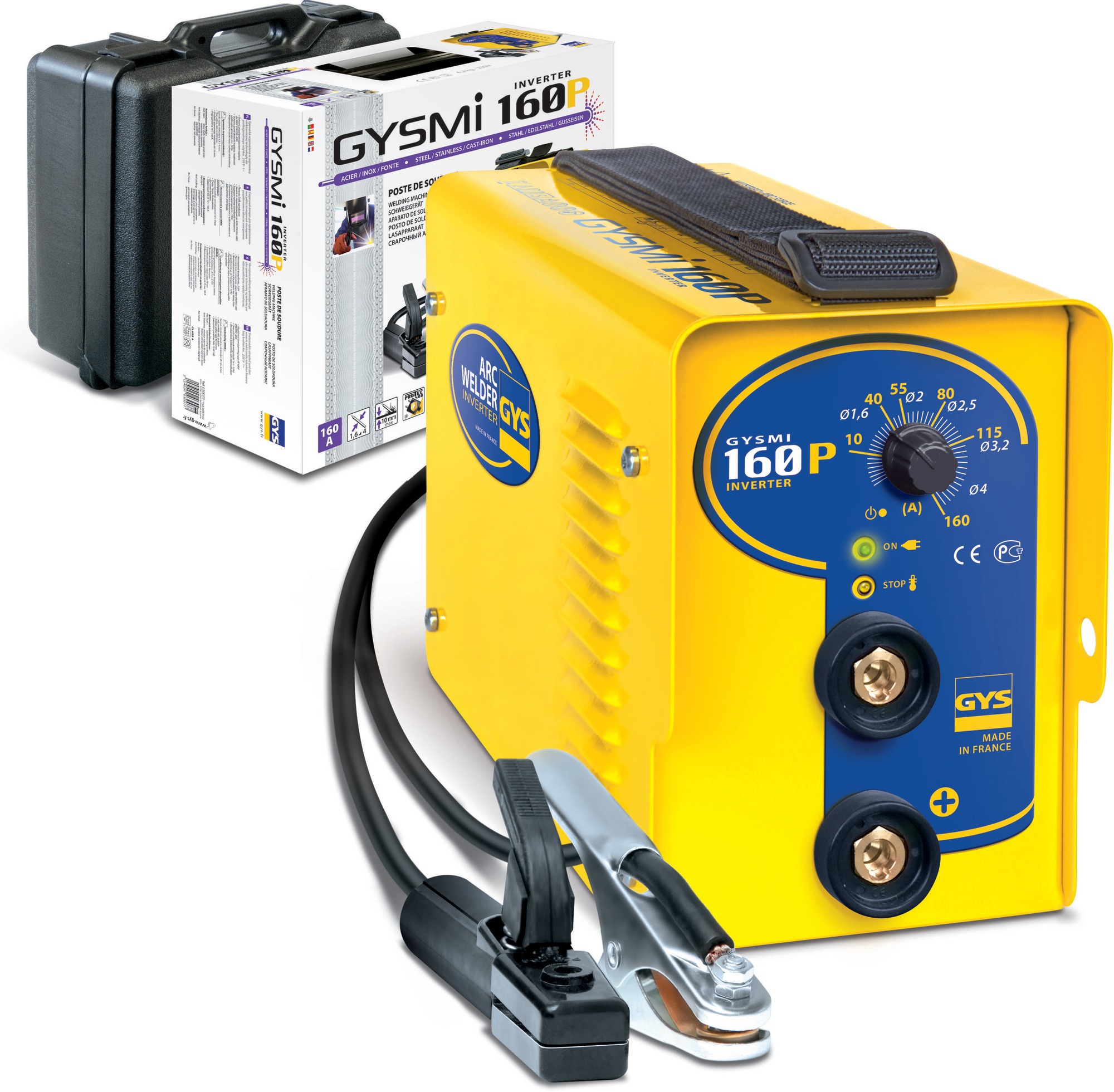 Poste à souder inverter 160 A + coffret accessoires GYSMI 160 P GYS 030077