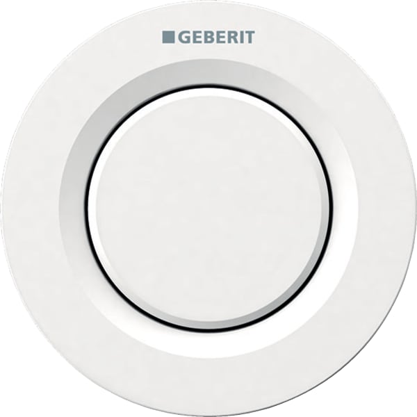 Poussoir pneumatique à encastrer blanc brillant GEBERIT 116.040.11.1