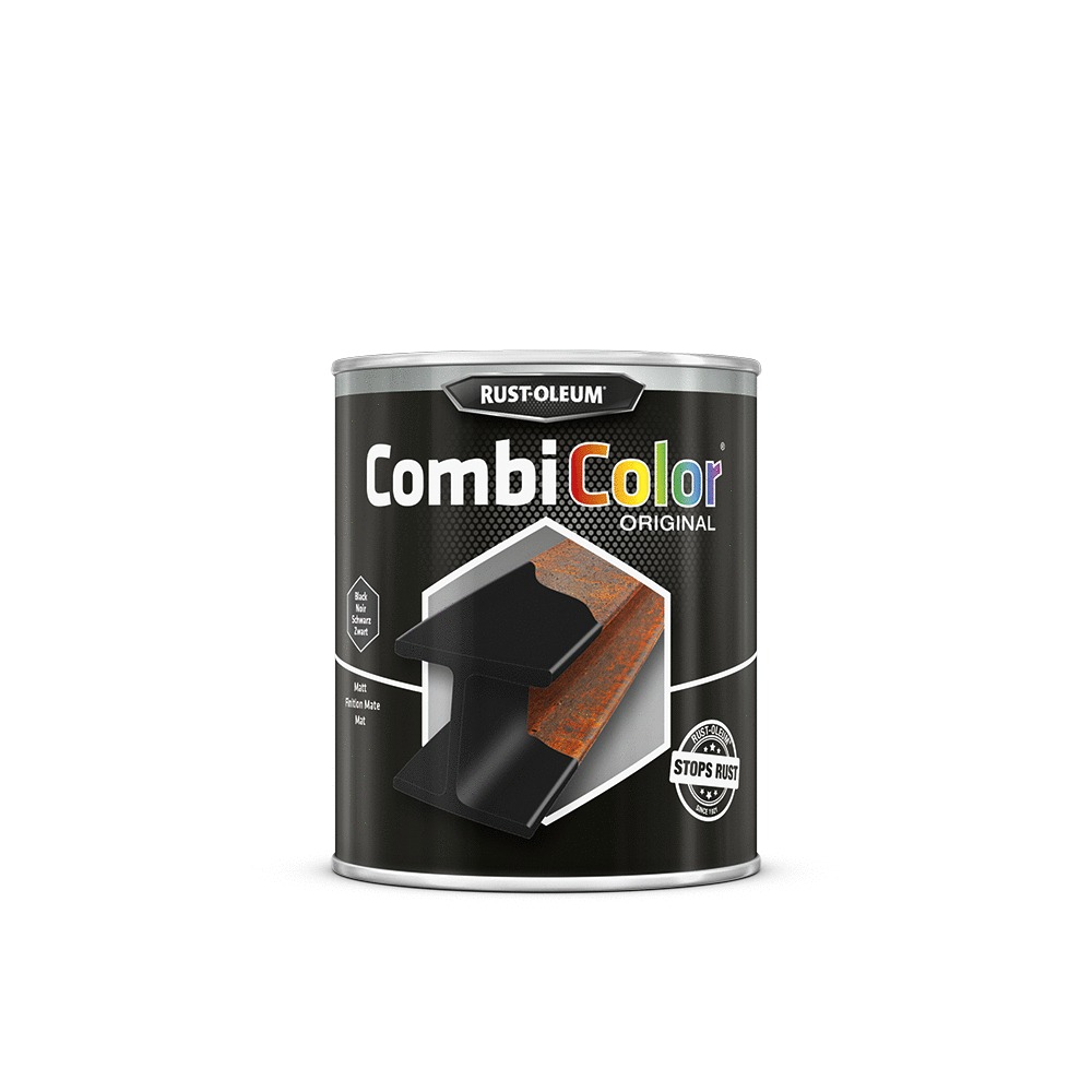 Primaire de protection antirouille et finition CombiColor Original noir mat pot 750 ml RUST-OLEUM 7378.0.75
